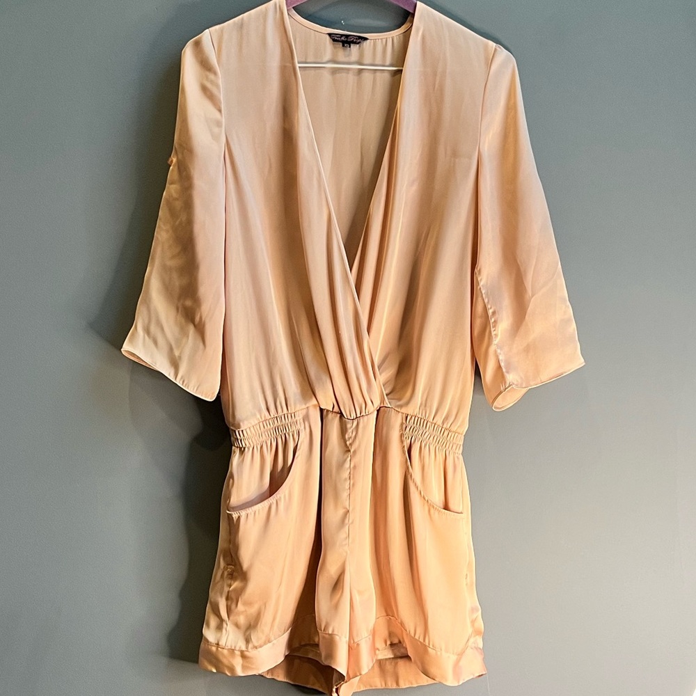 Satin Pink Romper - Picture 6 of 7